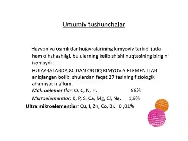 Hayotning molekulyar asoslari 4