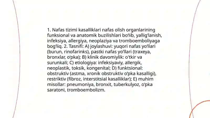 Nafas tizimi kasalliklari haqida tushuncha 4