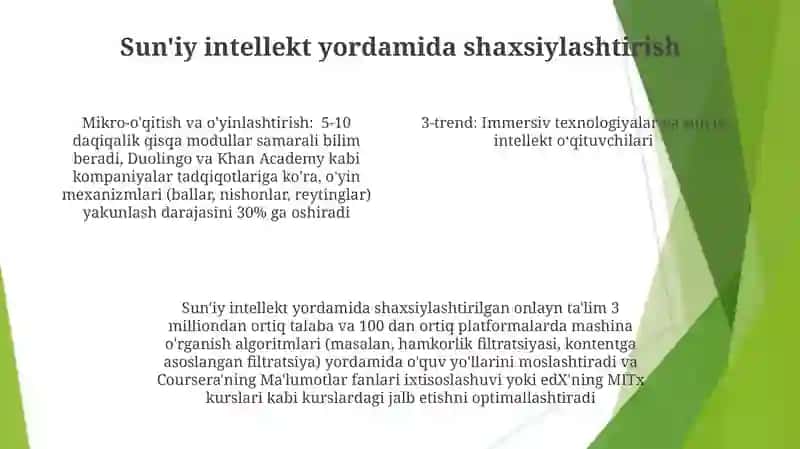 Elektron taʼlim rivojining yetakchi tendensiyalari 4