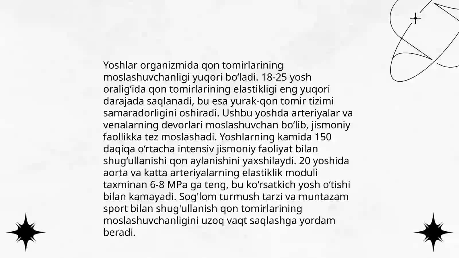 Qon aylanish tizimining biologik xususiyatlari 4