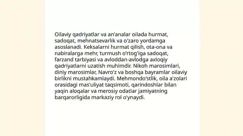 Oilajamiyatning asosiy bo'g'ini 4