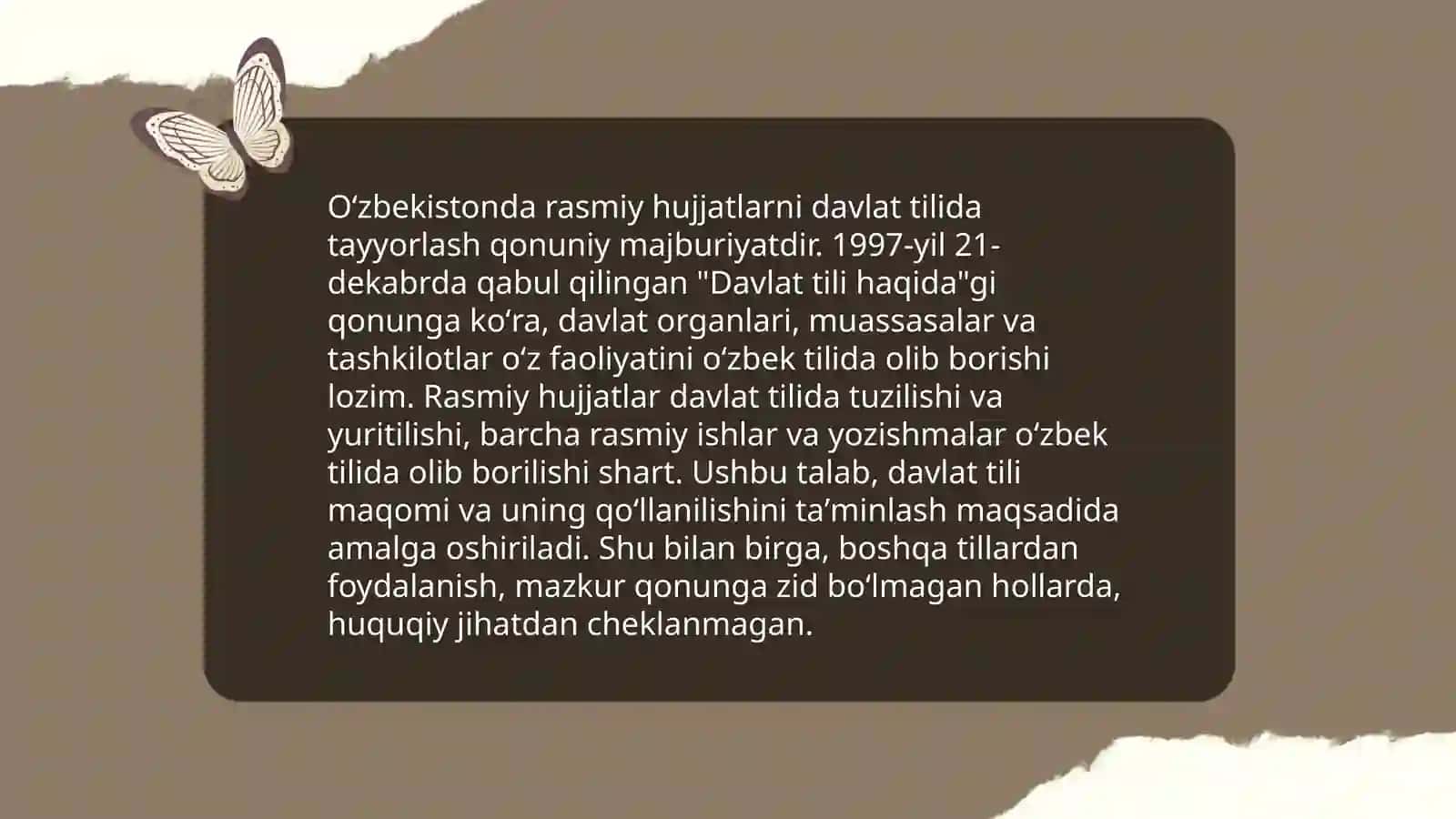 Xalqaro maydonda davlat tilida ish yurituv tamoyillari 4