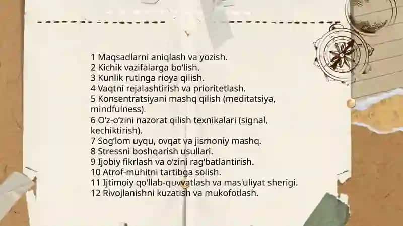 Iroda va Maqsad Qo‘yish 4