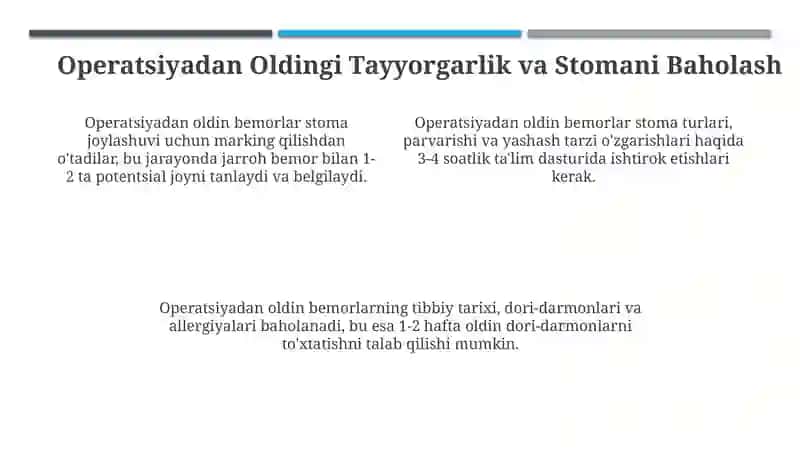 Stoma parvarishi bo'yicha qo'llanma 4