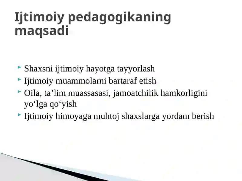 Ijtimoiy pedagogikaning nazariy asoslari 4