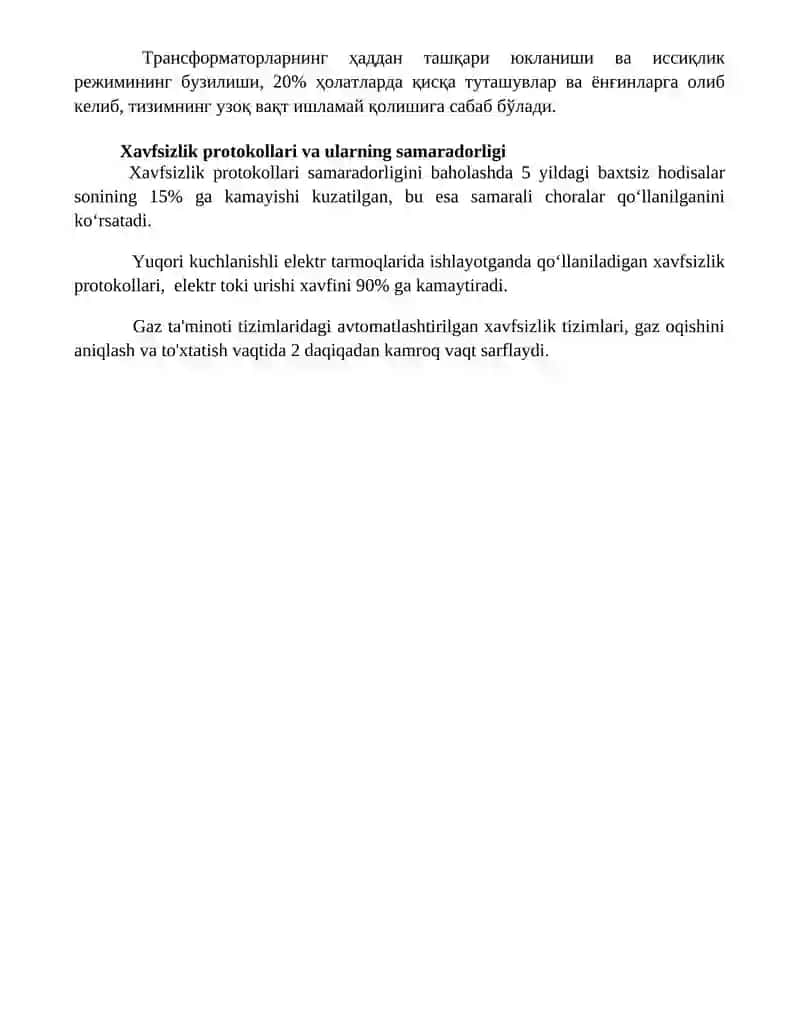 Energetika va kommunal tizimlardagi avariyalar va ular bilan bog’liq muammolar 4
