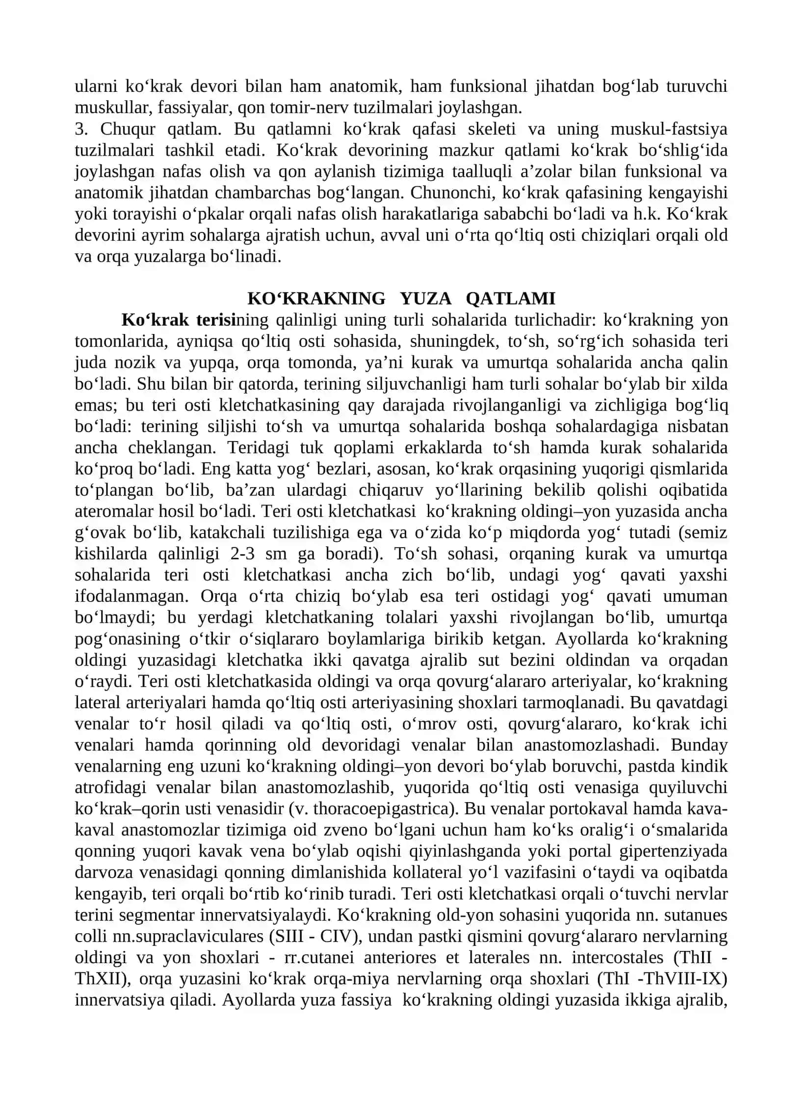 KO‘KRAK DEVORI, PLEVRA VA O‘PKALARNING TOPOGRAFIK ANATOMIYASI 4