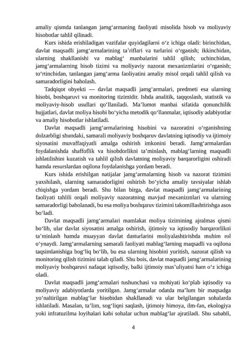 Davlat maqsadli jamg'armalari hisobi 4