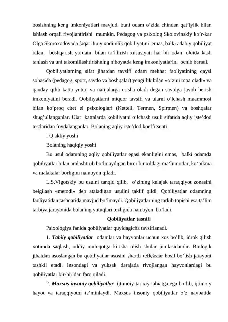 Qobiliyat haqida tushuncha 4