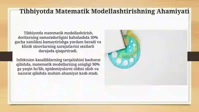 Tibbiyotda matematik modellashtirish 4
