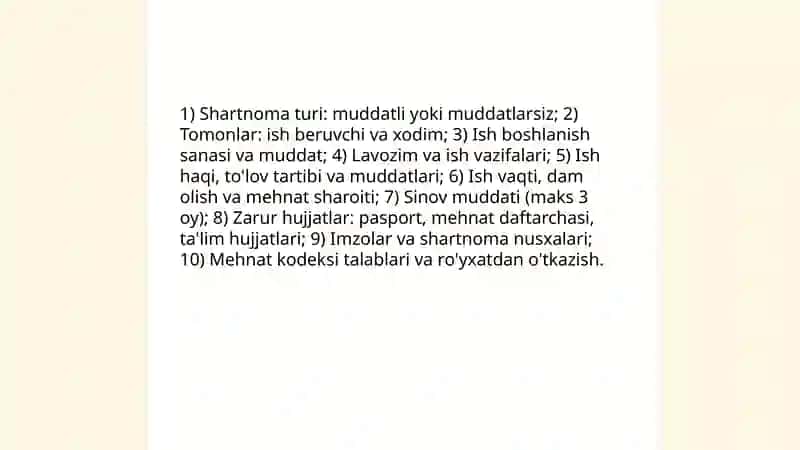 Mehnat shartnomasi 4