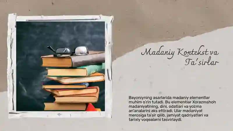 Muhammad Yusuf Bayoniyning Shajarayi Xorazmshohiyasaritahlili 4
