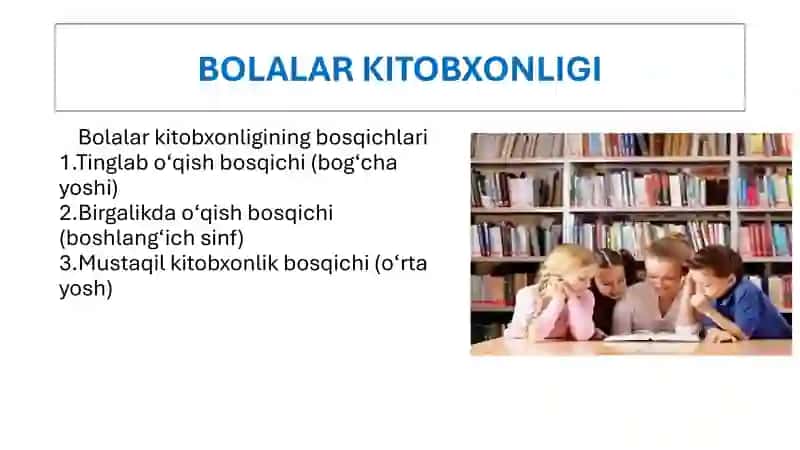 Bolalar adabiyoti fanining asosiy mazmuni 4