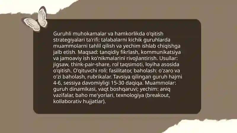 Oʻqitishning interaktiv strategiyasi 4