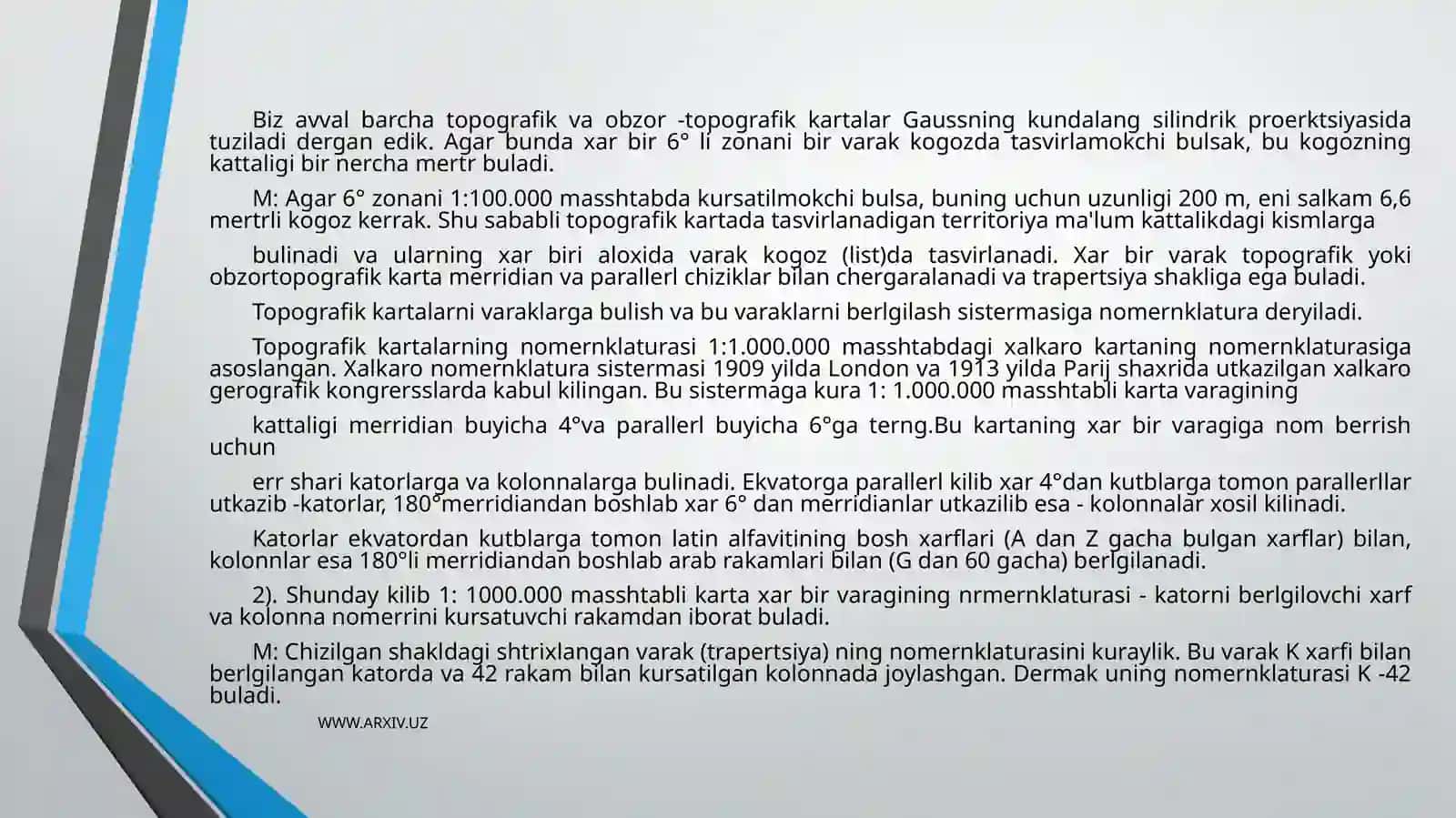 Topografik xaritalar va ularning shartli belgilari 4
