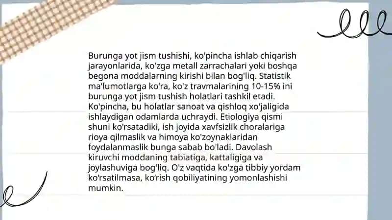 Burunga yot jism tushganda klinikasi,etiologiyasi, Differensial tashxis,va davolash 4