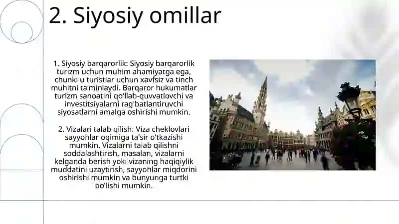 Turistik Foydalanishga TaʼSiri Etuvchi Omillar 4