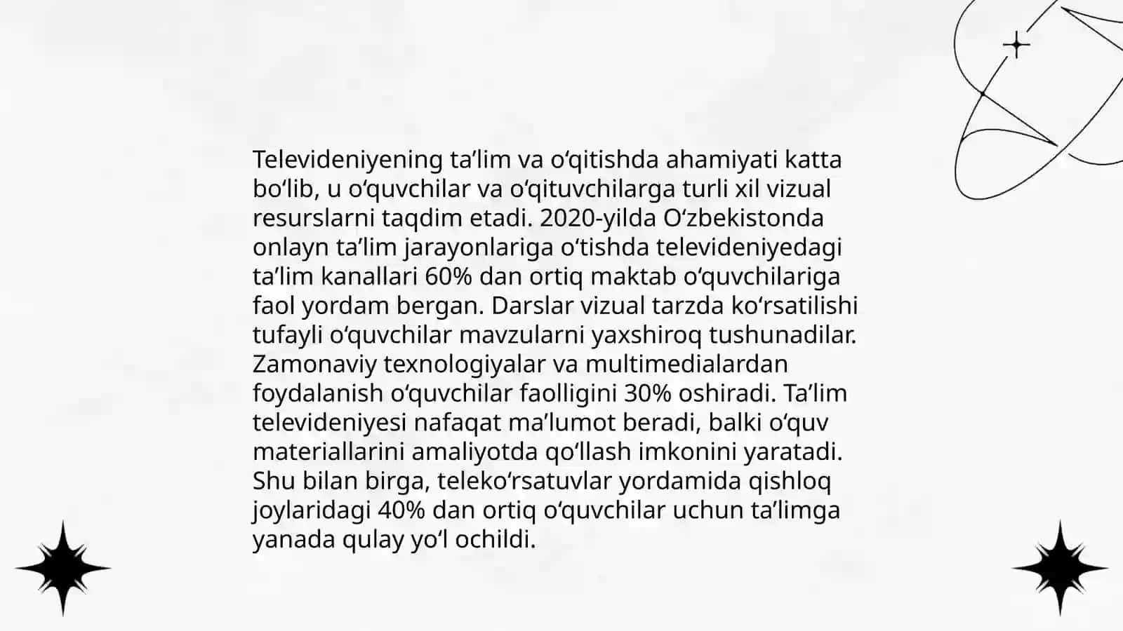 Televideniyaning axborot tarqatishdagi roli 4