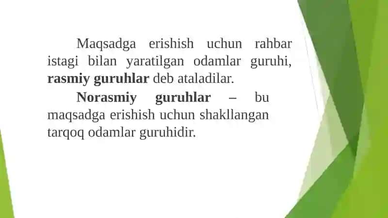 Tashkilotlar va ularni boshqarish 4