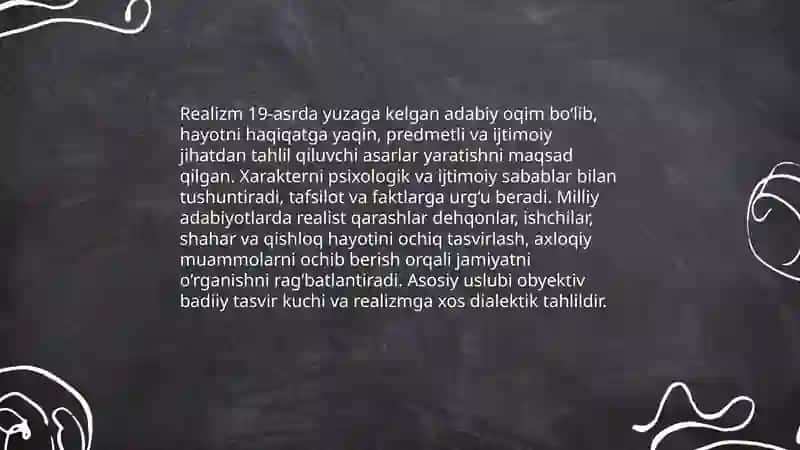 Adabiy oqim va yo‘nalishlar 4