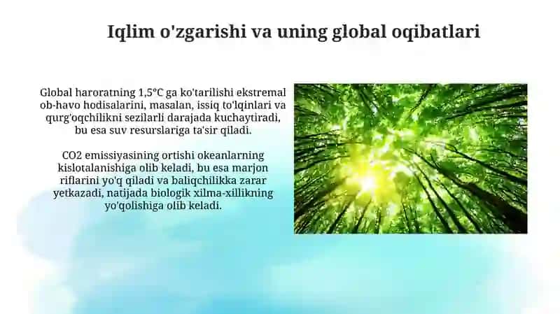 Insonning tabiatga ta'sirining oqibatlari 4