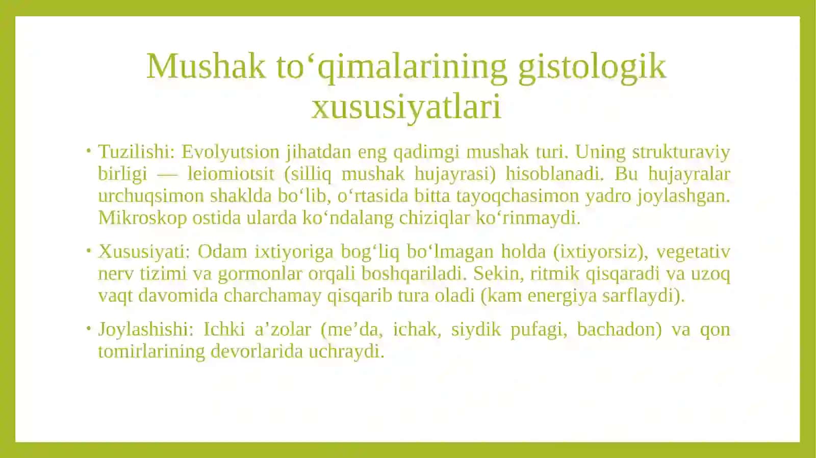 Mushak to'qimasi 4