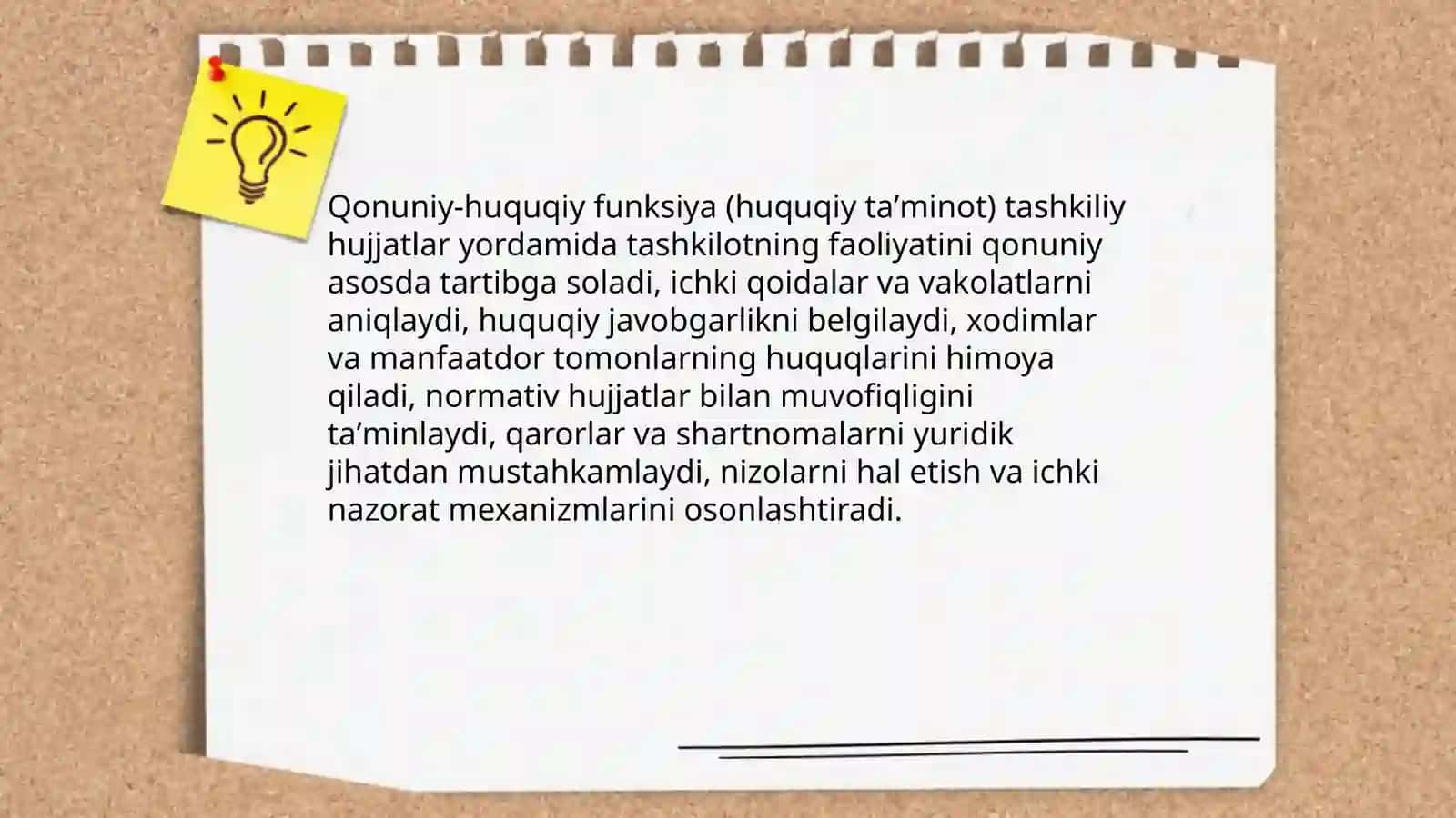 Tashkiliy hujjatlarning vazifalari 4