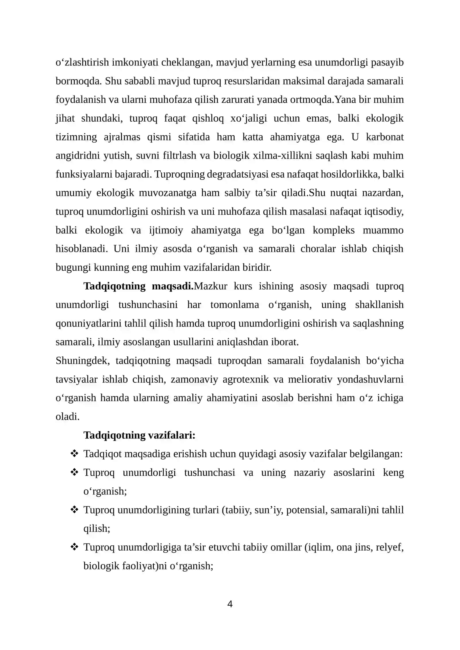 Tuproq unumdorligi 4