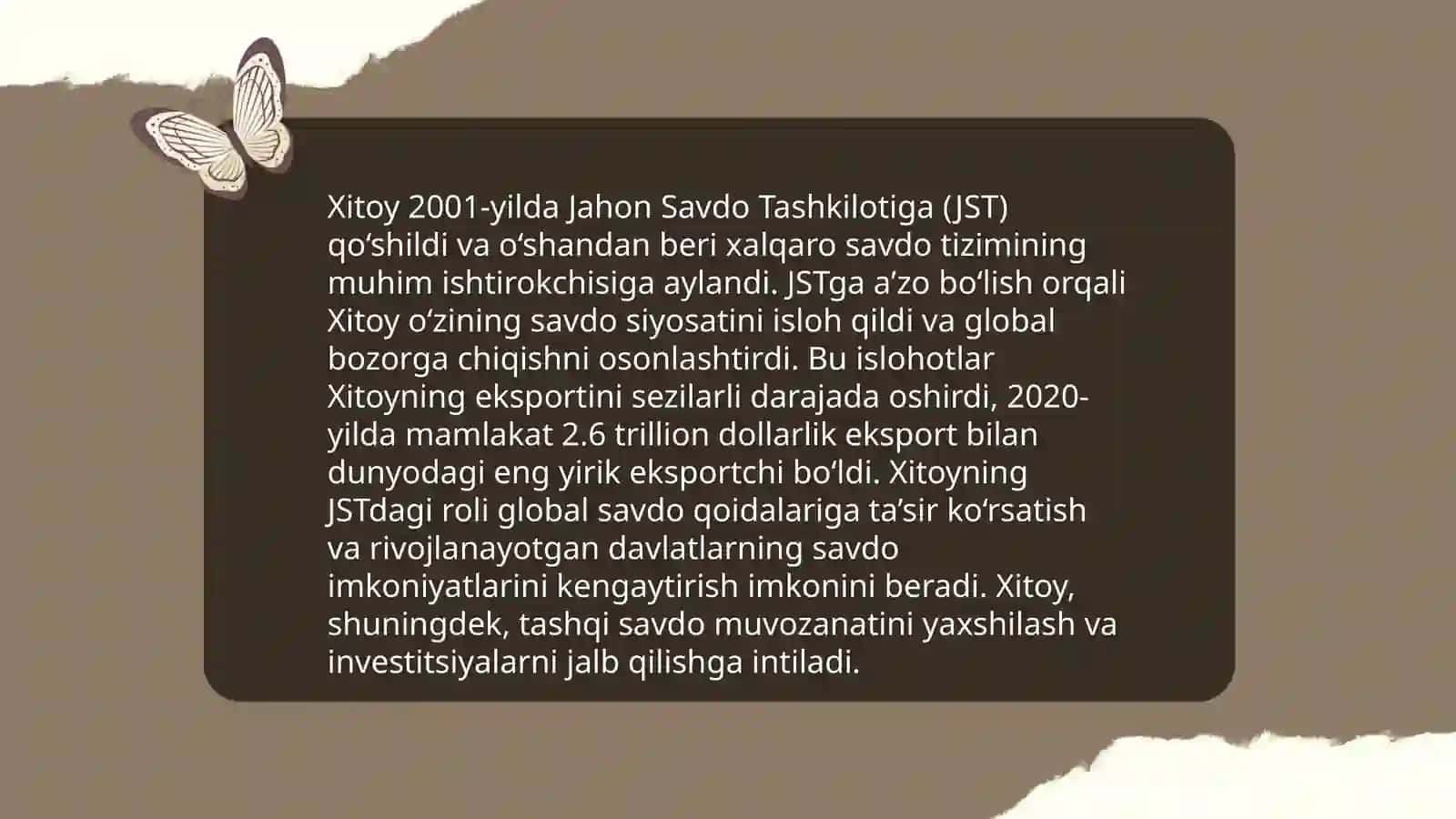 Xitoyning jahon siyosatidagi o'rni 4