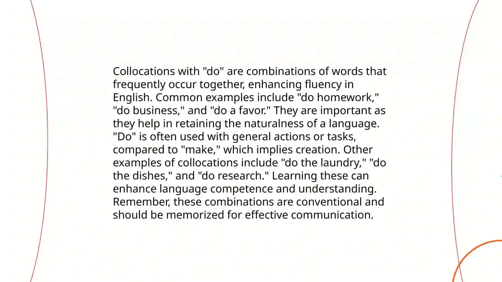 Common English collacations and their usage 4