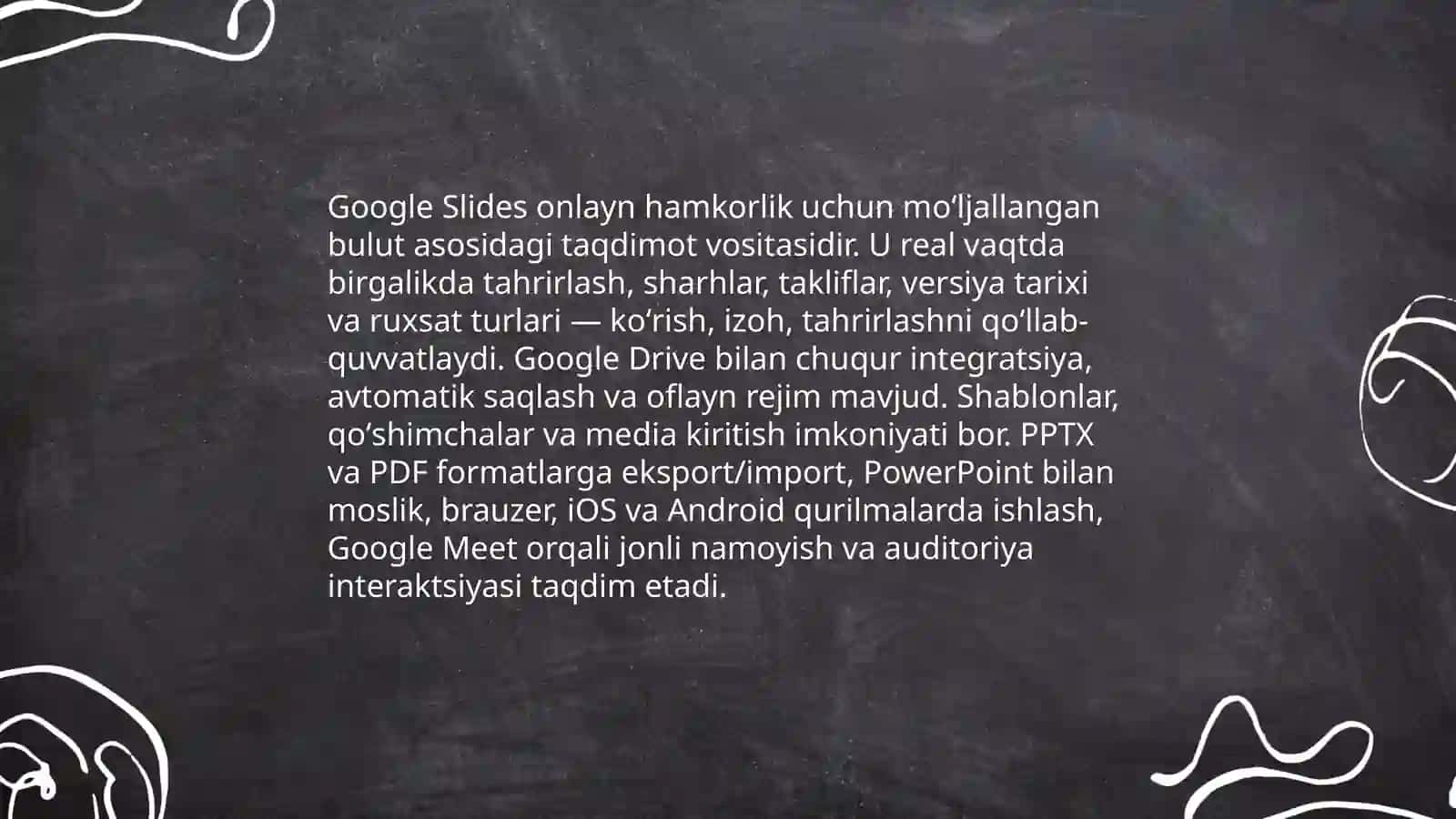 Taqdimot yaratishning zamonaviy vositalari 4