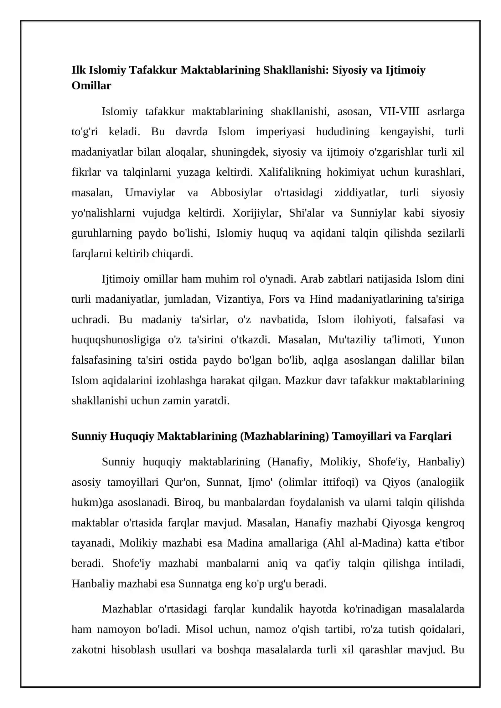 Islomdagi mazhablar 4