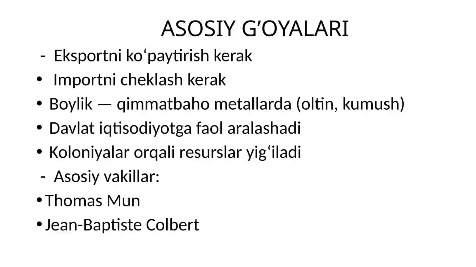 XALQARO SAVDONING KLASSIK NAZARIYALARI 4