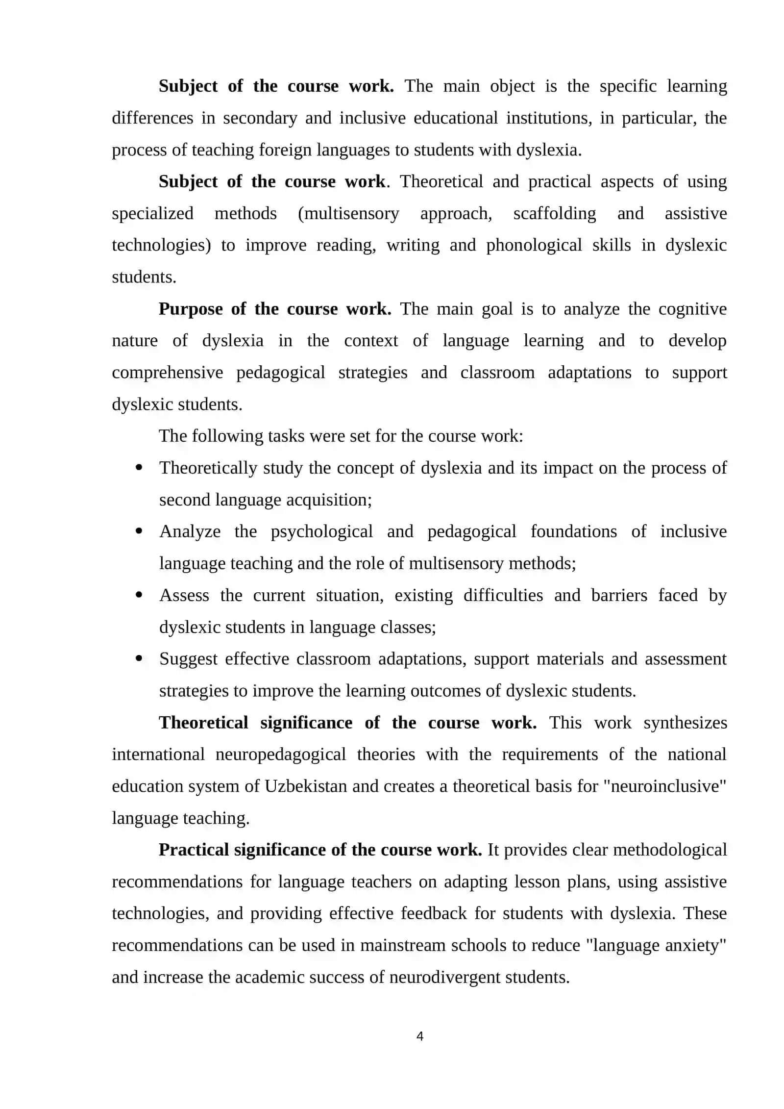 THEORETICAL FOUNDATIONS OF DYSLEXIA IN LANGUAGE LEARNING 4