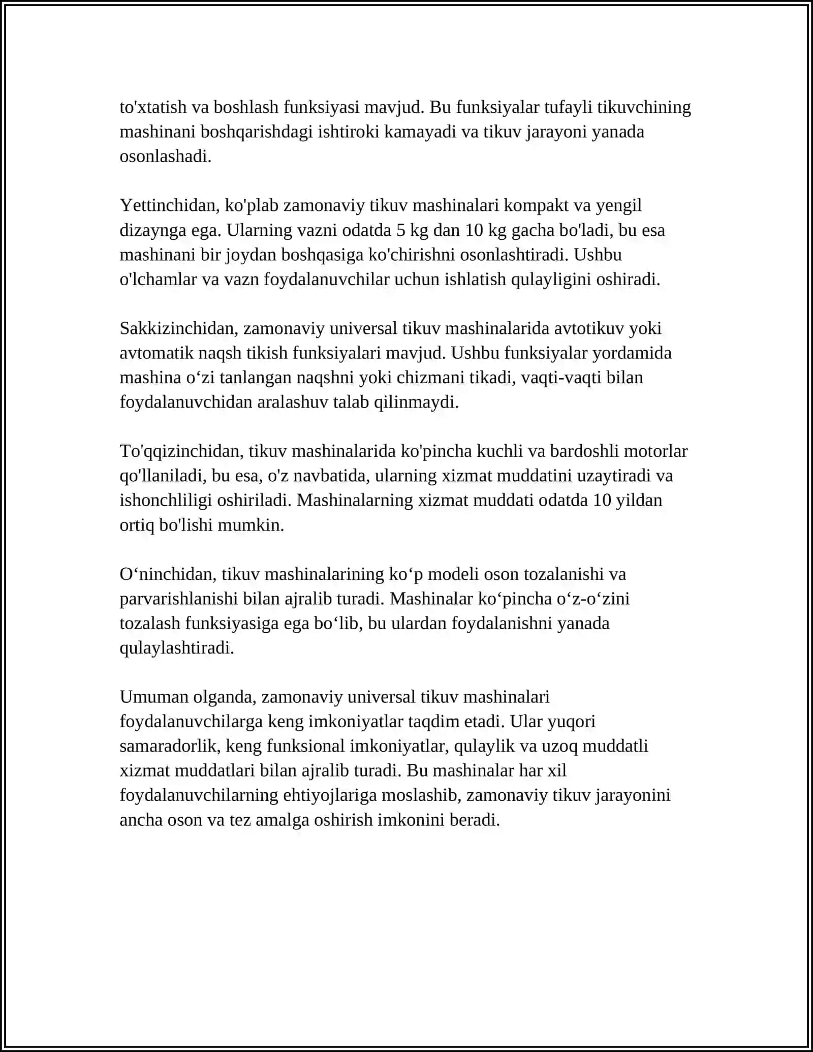 ZAMONAVIY UNIVERSAL TIKUV MASHINALAR 4