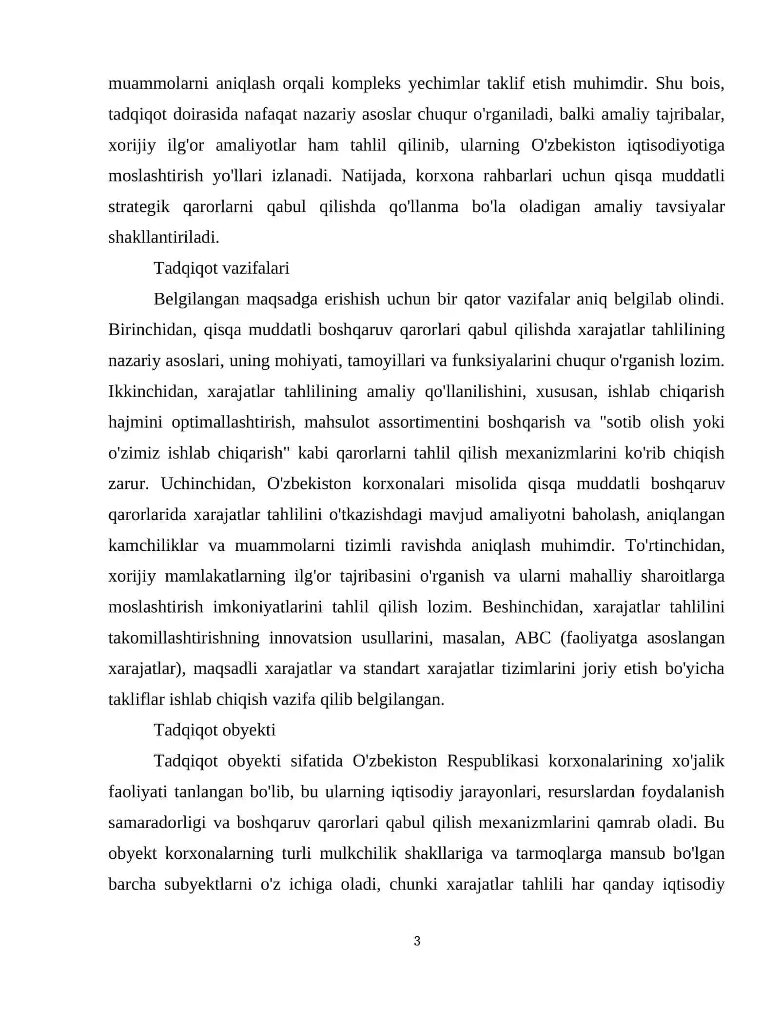 Qisqa muddatli boshqaruv qarorlarida xarajatlar tahlili 4