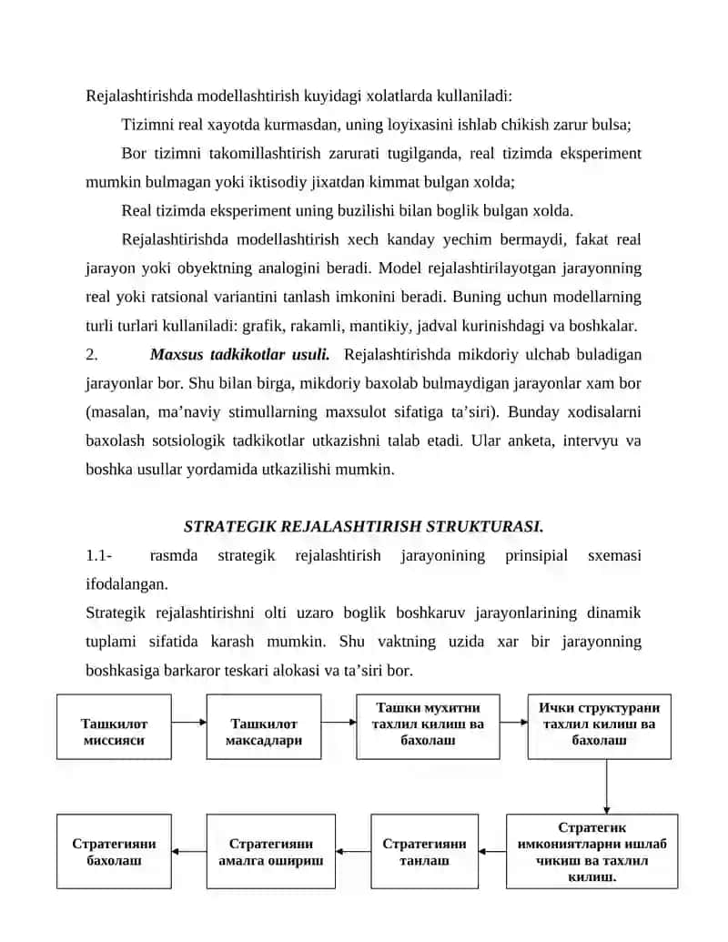 Strategik rejalashtirish kursi 4