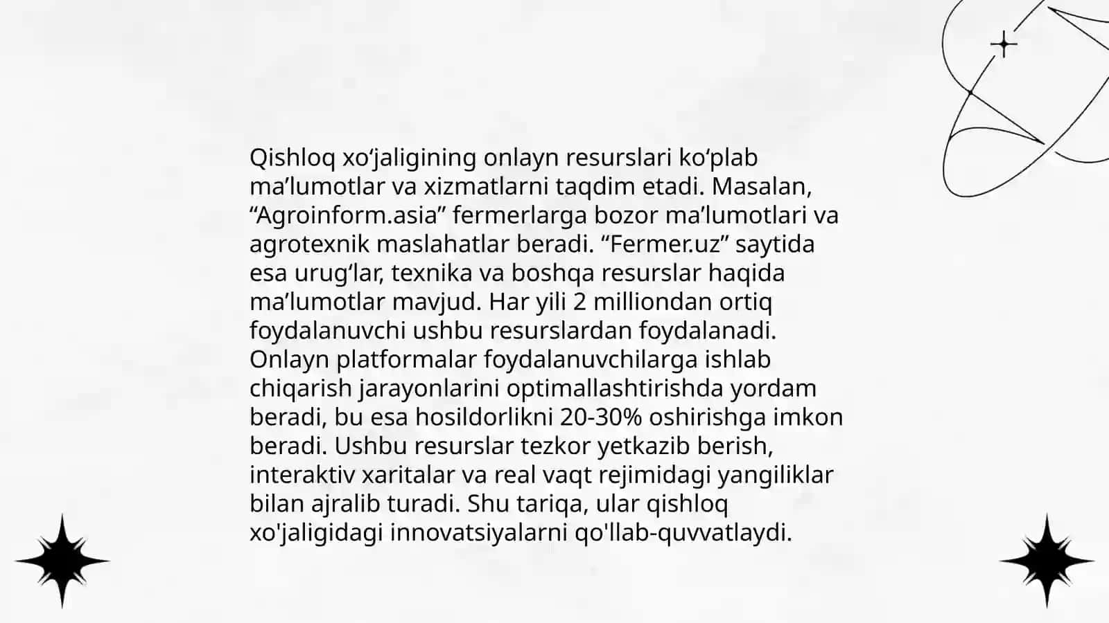 Internetda qishloq xoʻjaligi boʻyicha ma'lumotlar 4