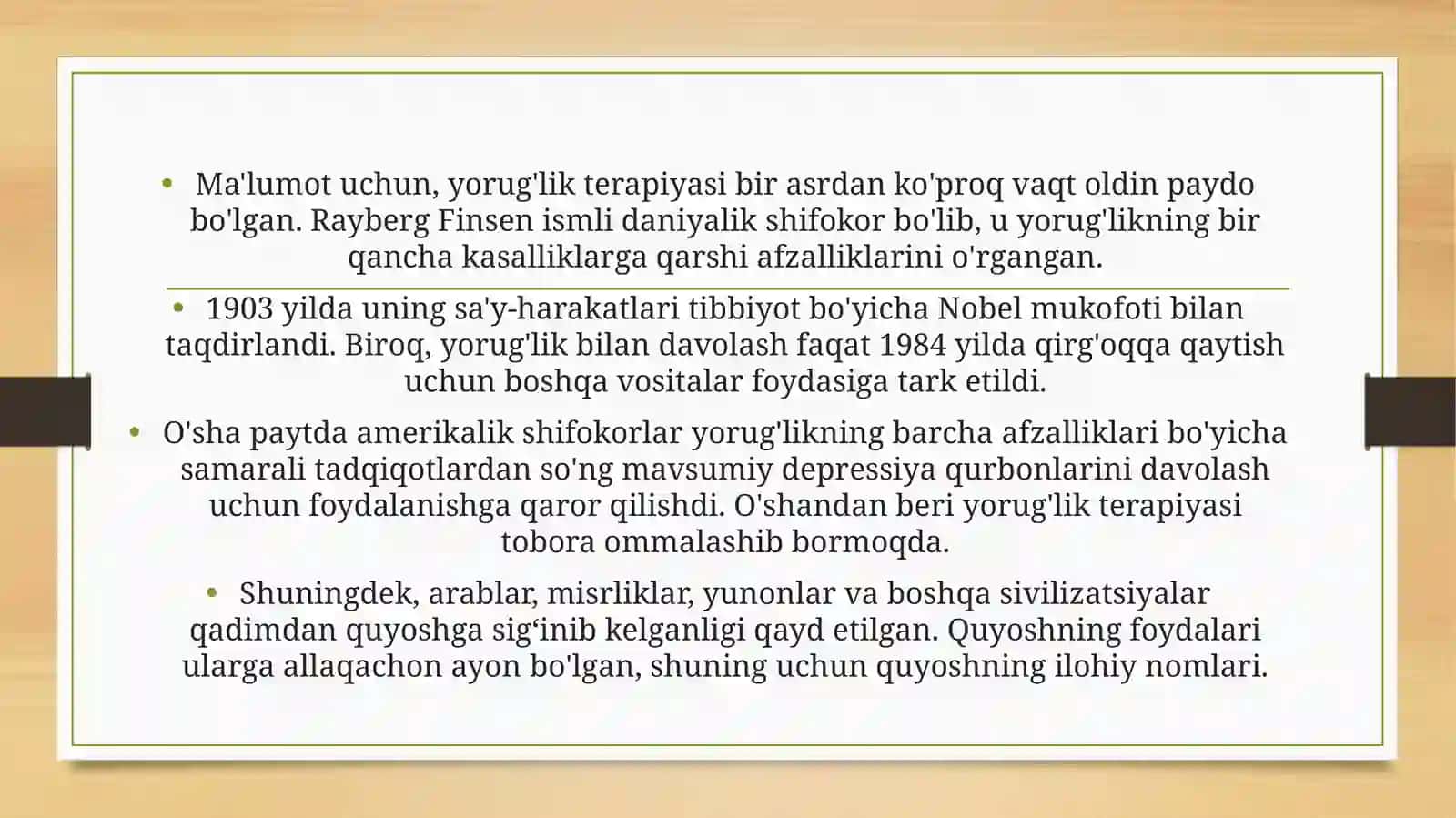 "NUR TERAPIYASI USULLARI" 4