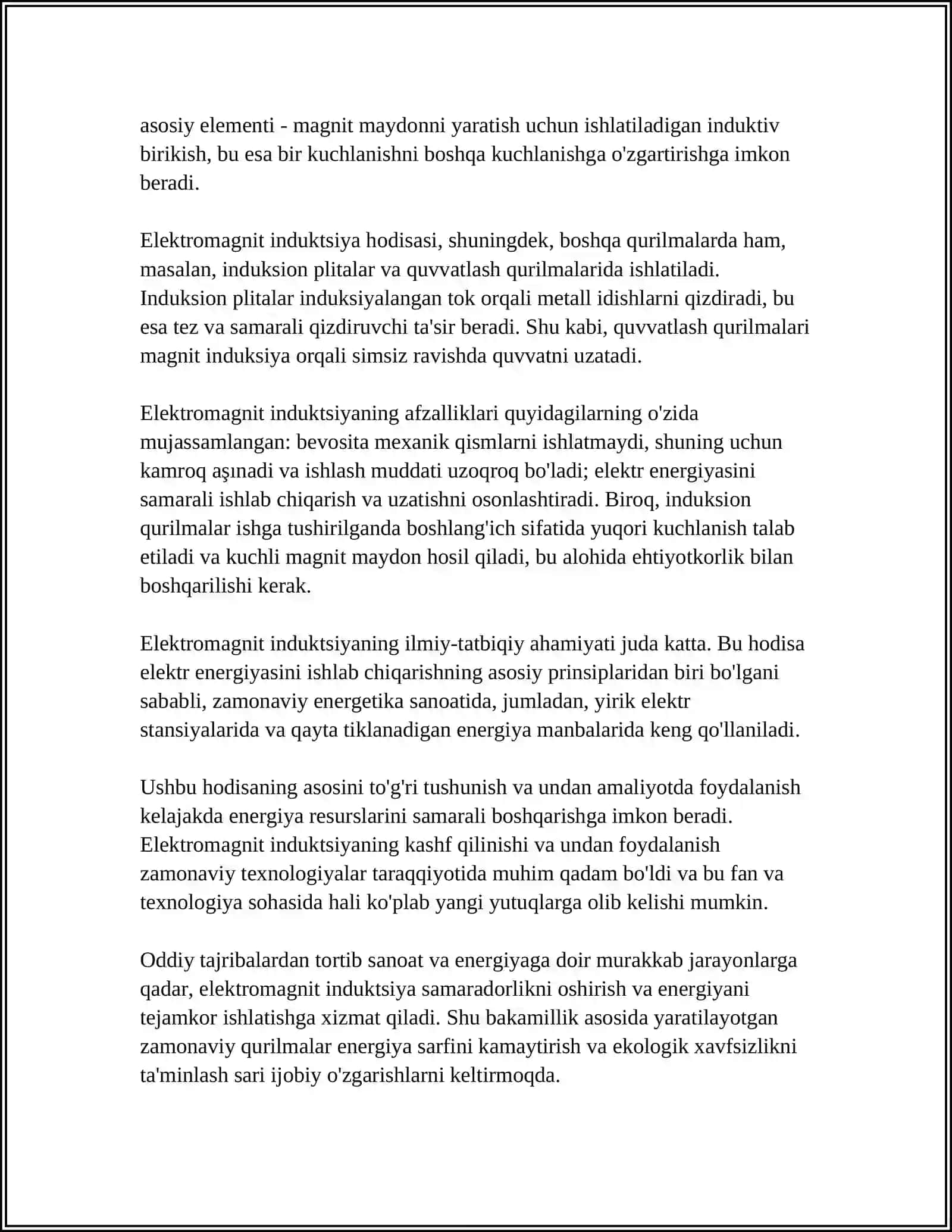 ELEKTROMAGNIT INDUKSIYA HODISASI 4