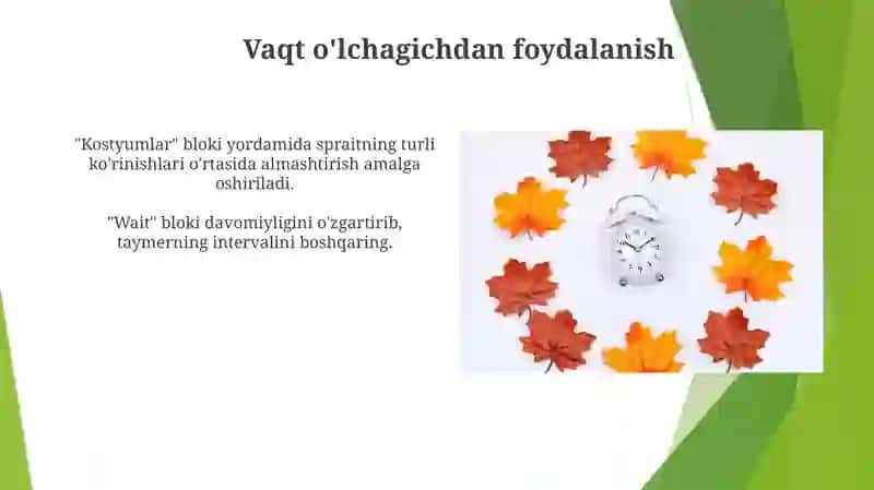 Scratchda kostumlar va vaqt bilan ishlash 4