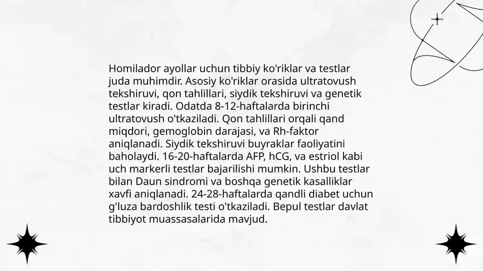 Bexatar onalik.Homilador ayollar bilan ishlash 4