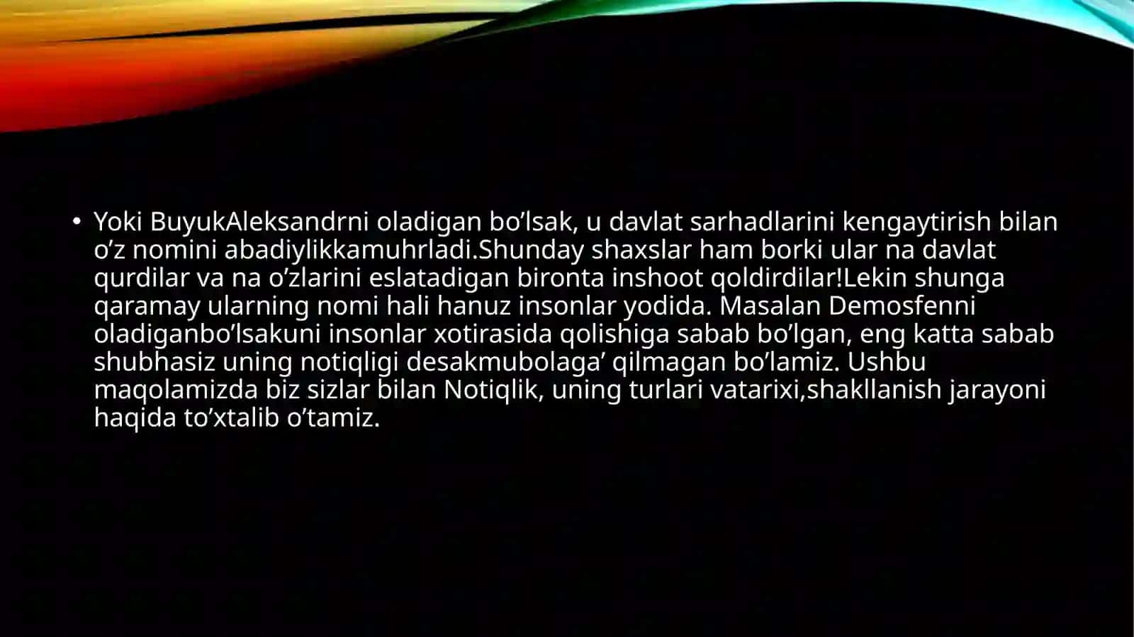 NUTQ VA NOTIQLIK SAN’ATINING SHAKLLANISHTARIXI 4