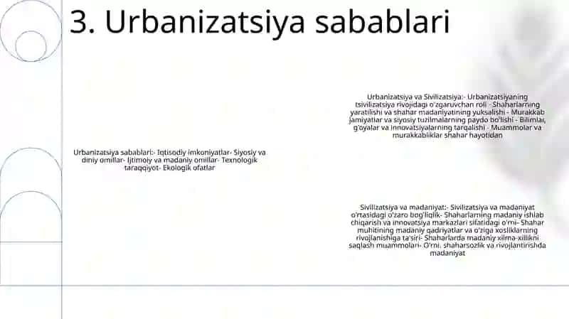 Urbanizatsiya Va Sivilizatsiya 4