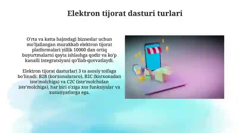 Elektron tijorat dasturlari 4