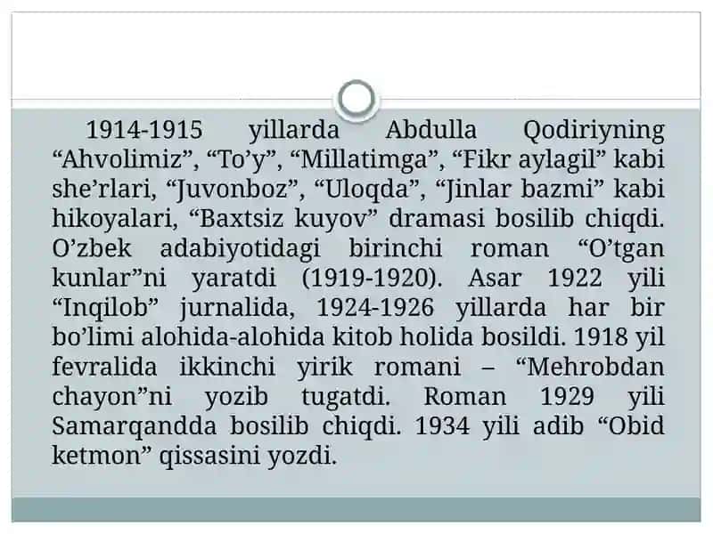 ABDULLA QODIRIYASARLARI VA IJODI 4