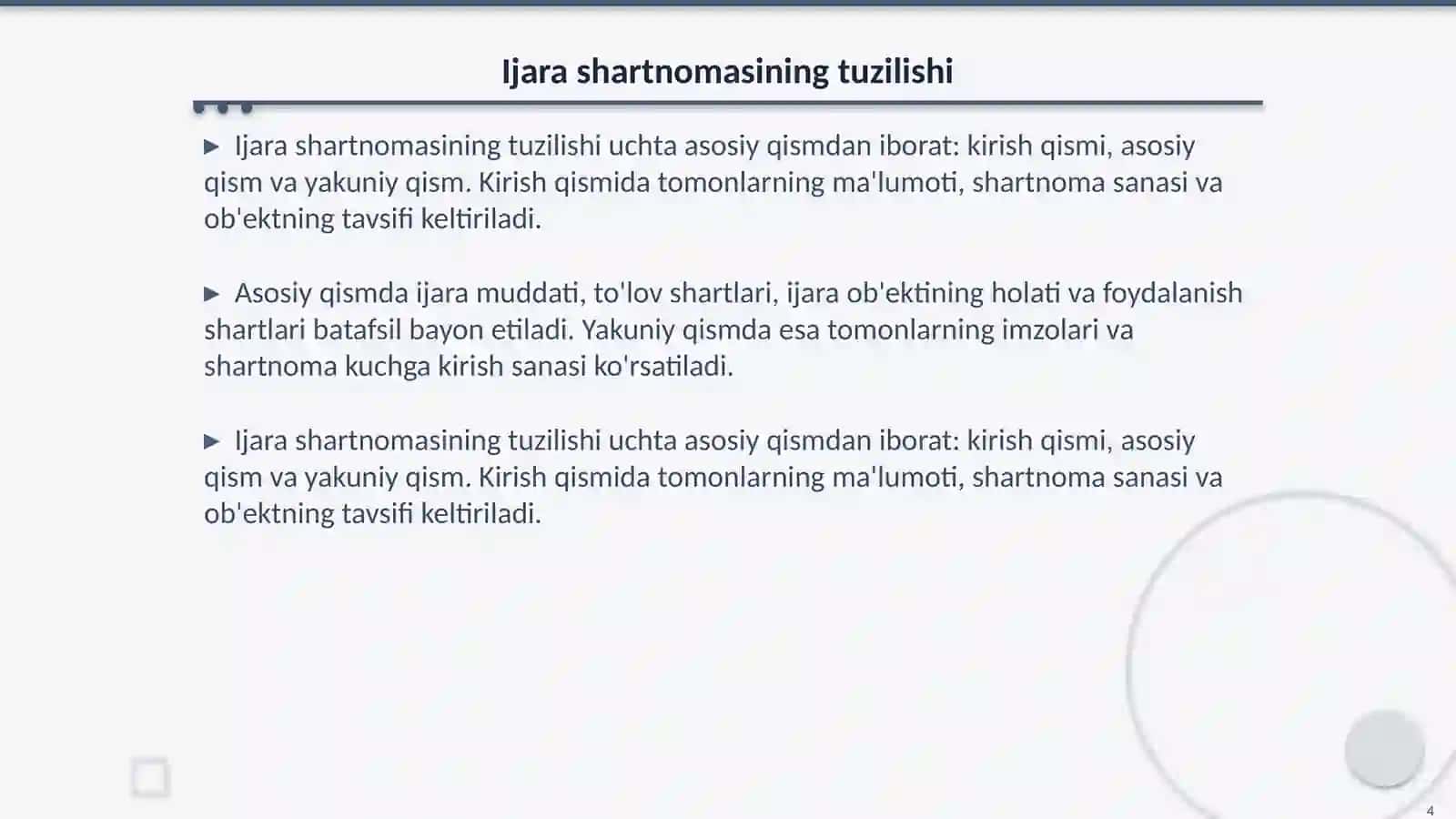 Uy joy ijarsi shartnomasi 4
