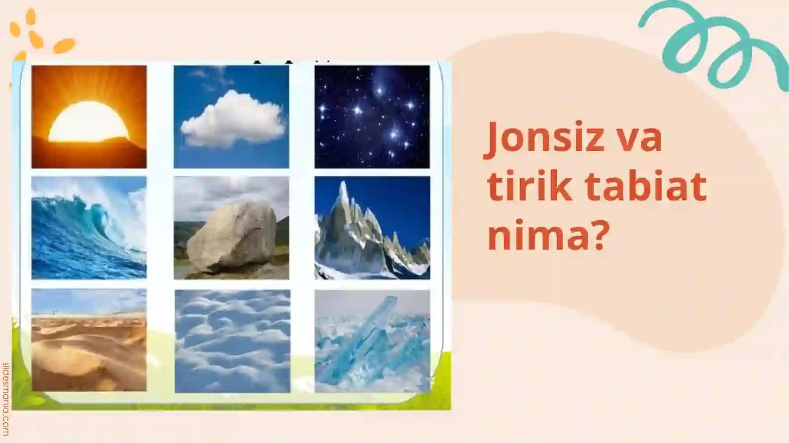 Jonli va jonsiz tabiat bilan tajriba o’tkazish 4