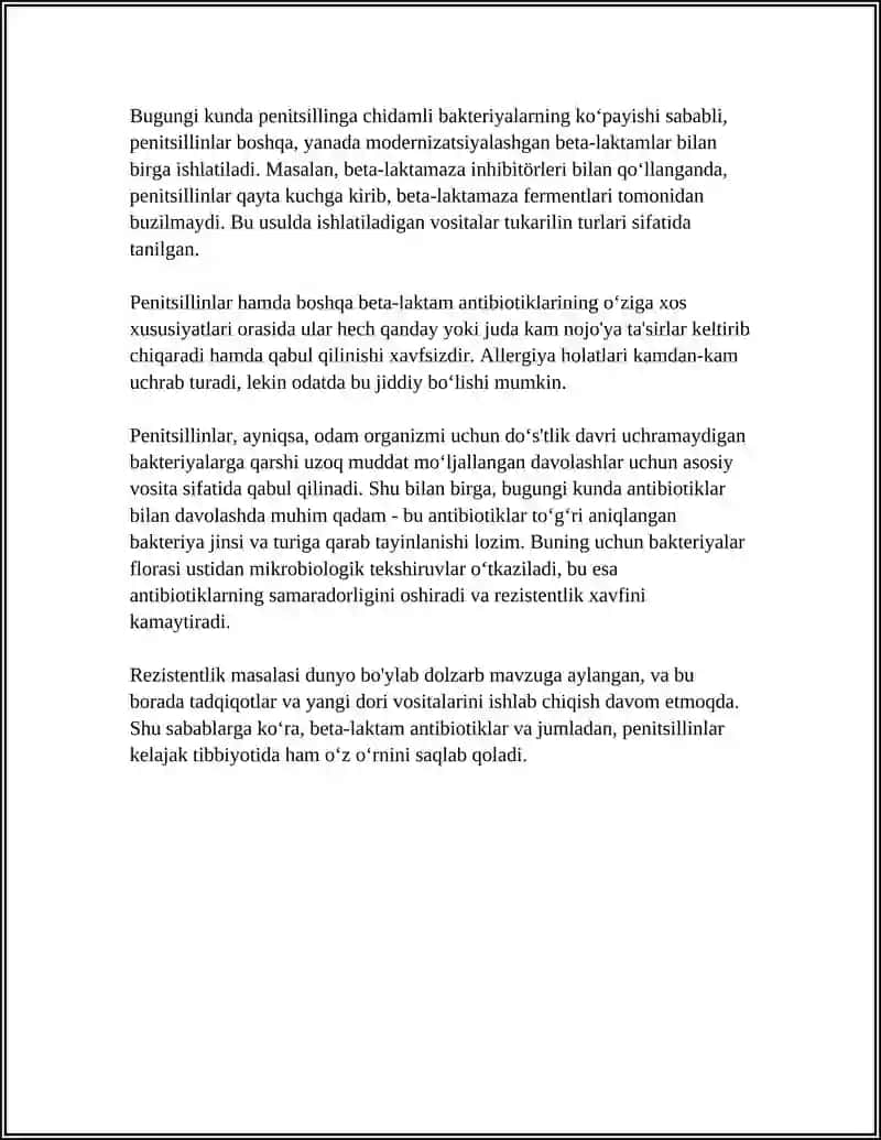 MIKROBLAR DUNYOSI ANTIBYOTIK TURLARI 4
