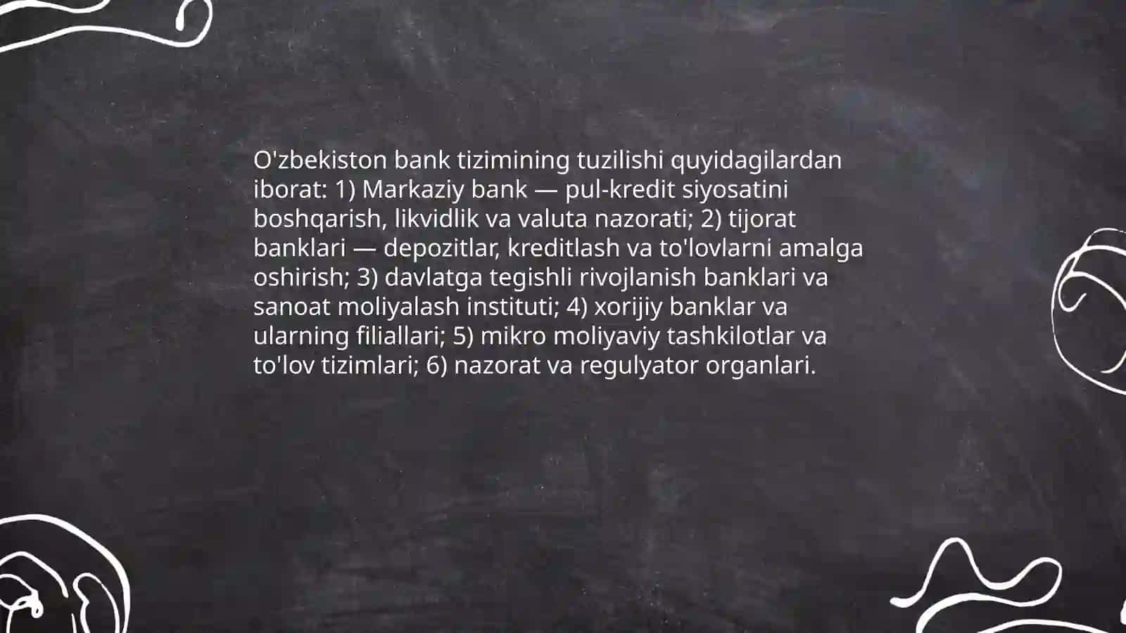 OZBEKISTON RESPUBLIKASI BANK TIZIMI VA UNING TARKIBI 4